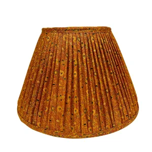 14" Silk Sari Lampshade - Marigold Botanical