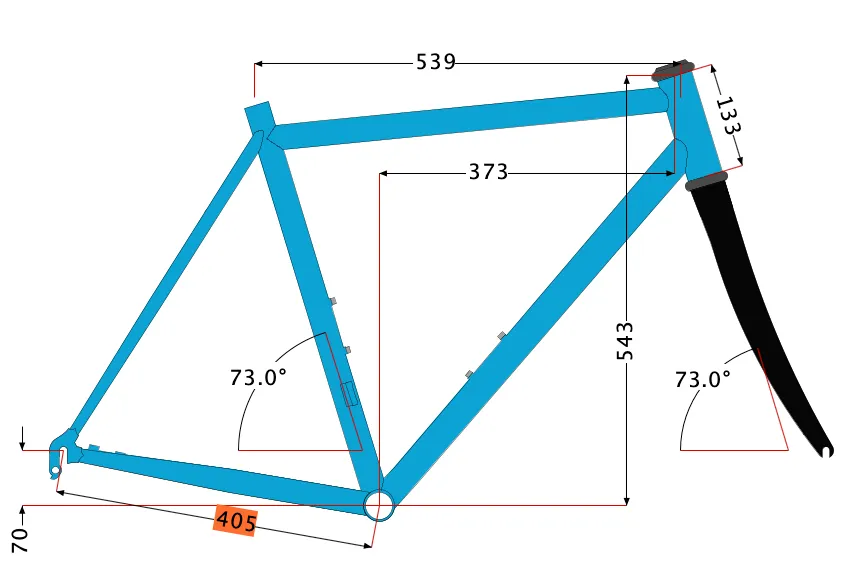 2017 Alchemy Xanthus 54cm Rim Brake Carbon Frameset 700c   Enve Fork 1635g