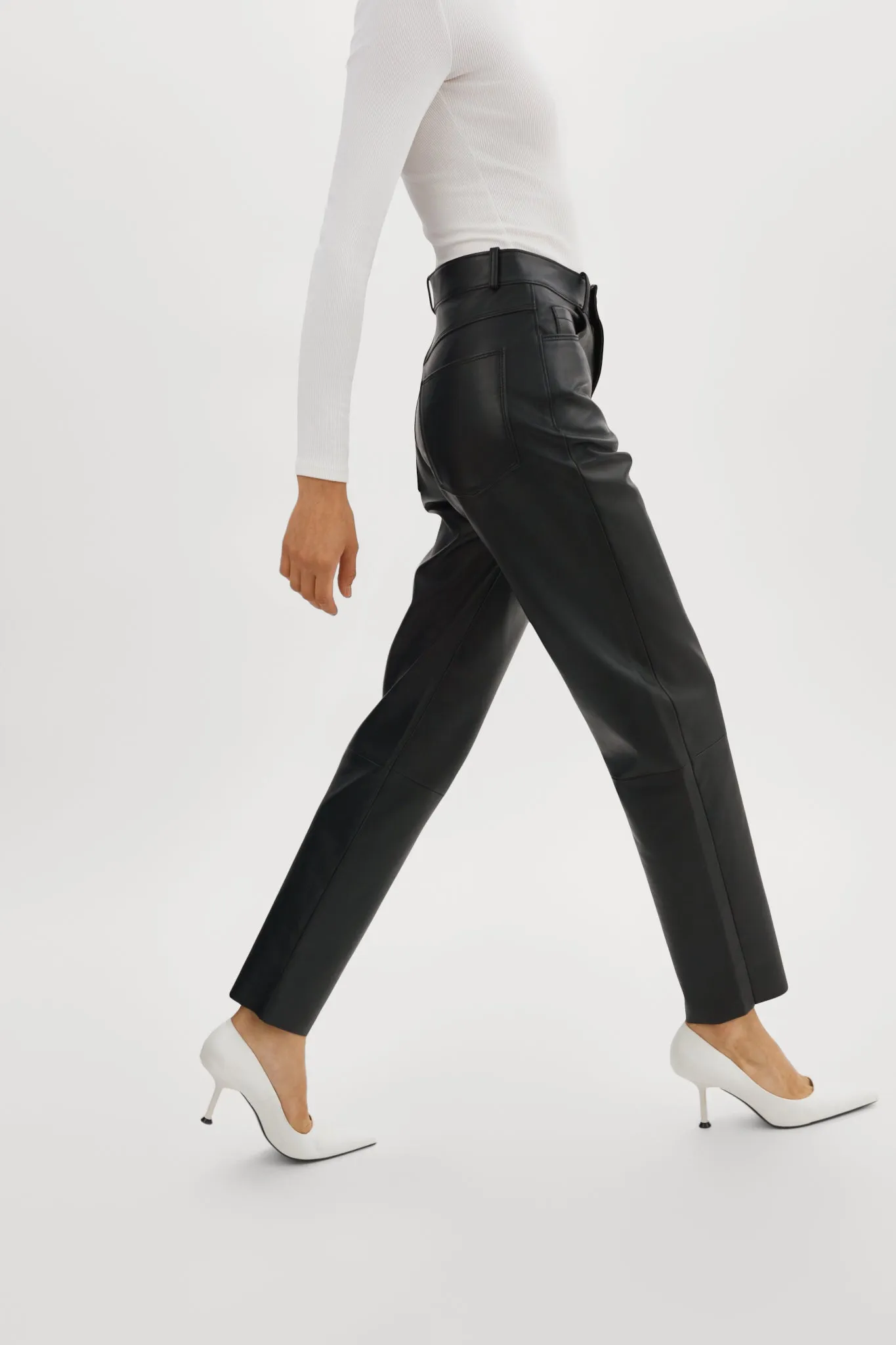 ADELINE | Leather Jeans