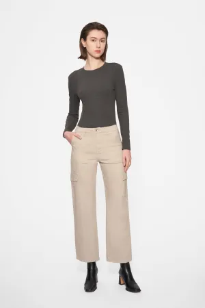 Angel Super High Rise Cargo Straight  Denim Jeans