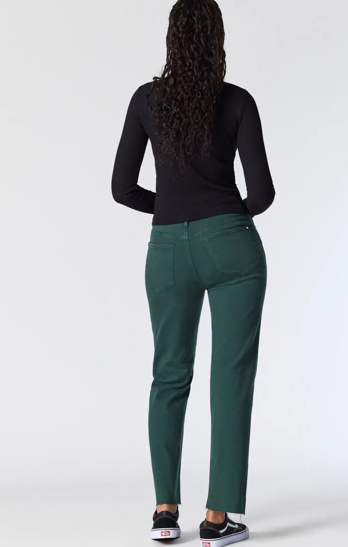 BARCELONA WIDE LEG IN GREEN FLEX BLUE