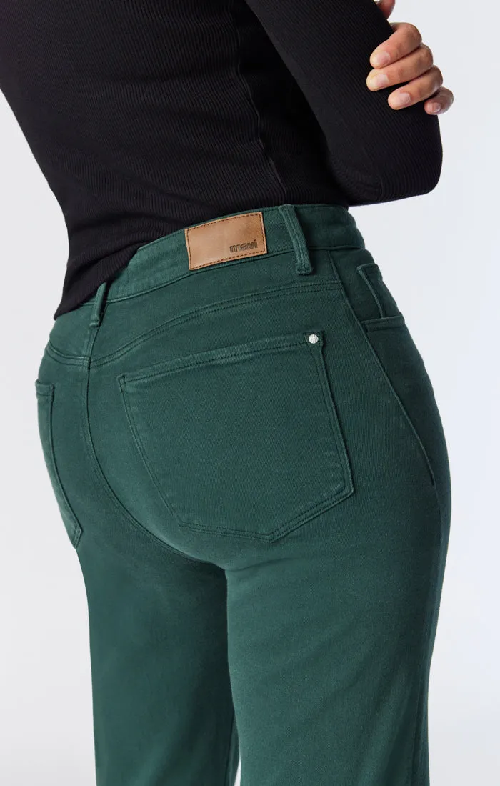 BARCELONA WIDE LEG IN GREEN FLEX BLUE
