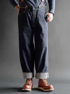 Big John Jeans M101(001) Cinch Back Waist Overall Denim