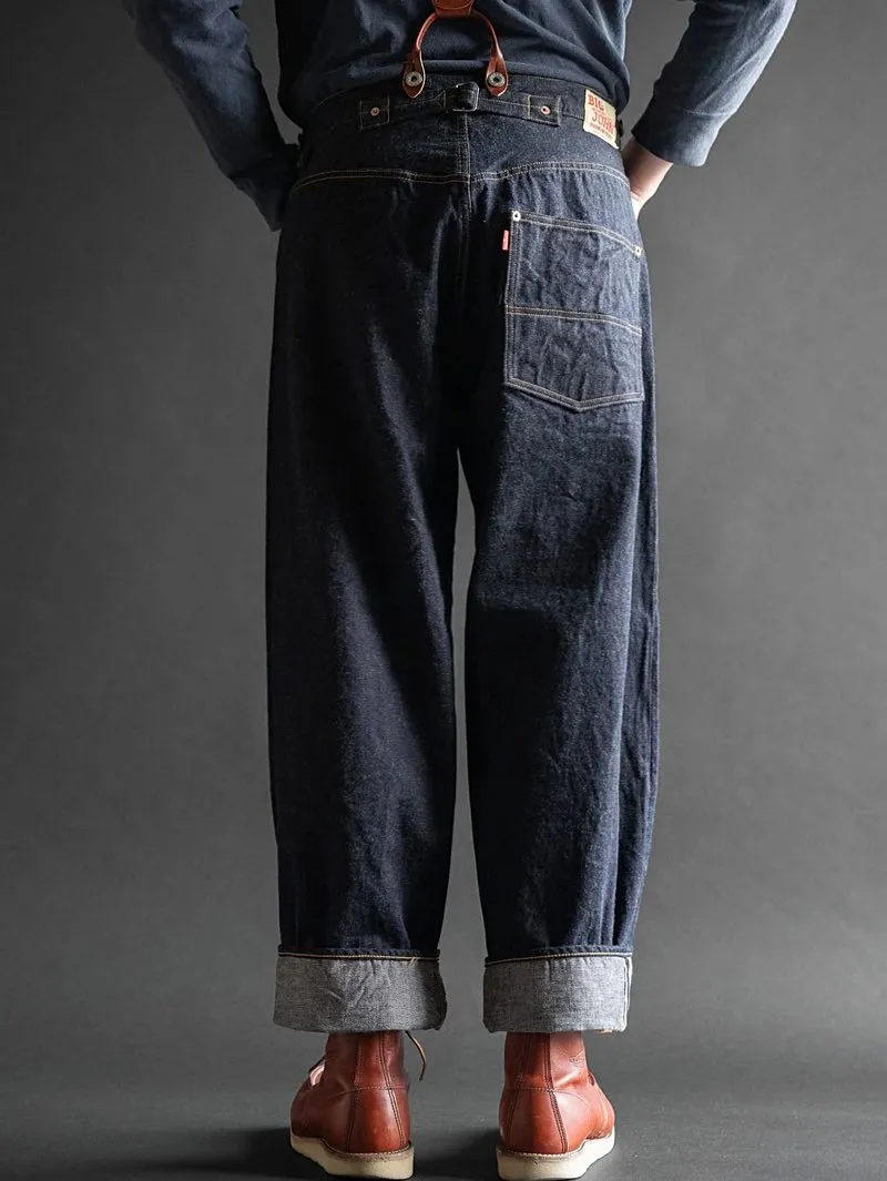 Big John Jeans M101(001) Cinch Back Waist Overall Denim