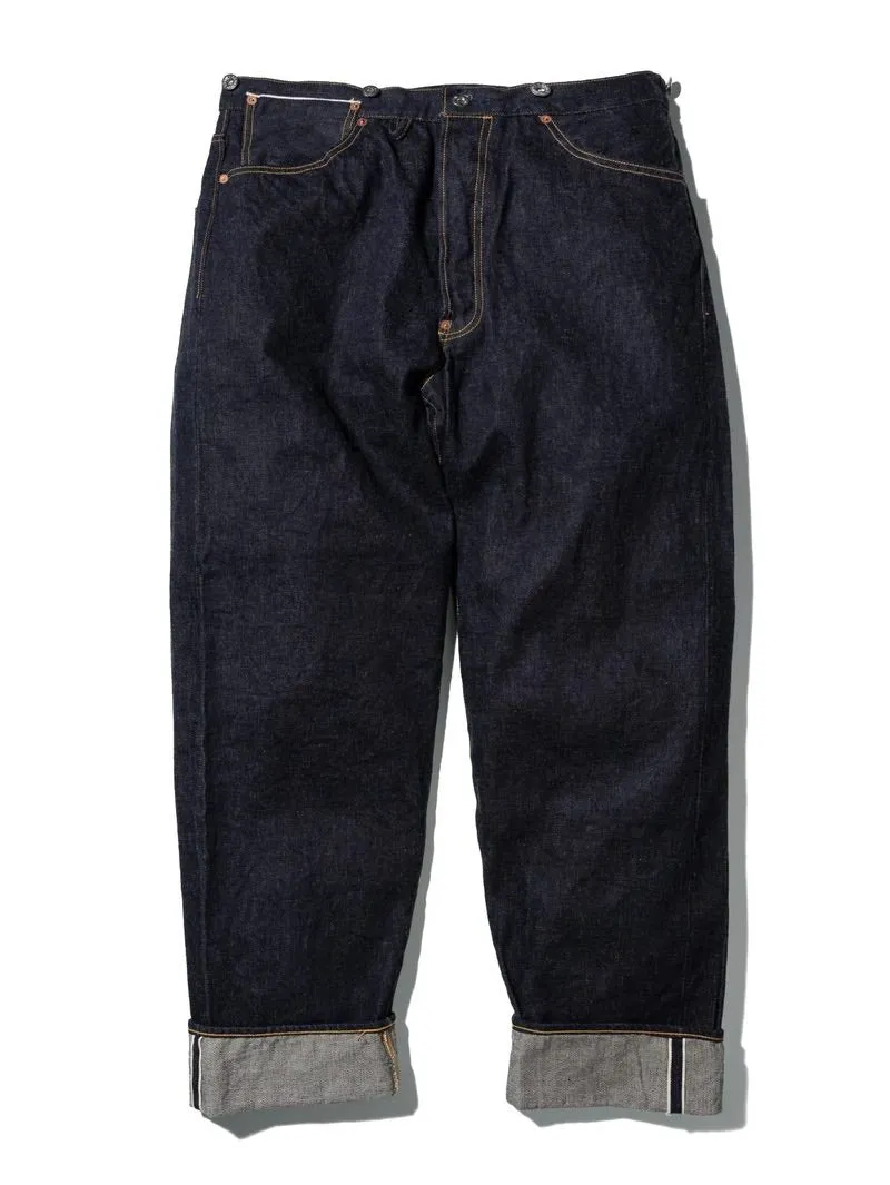 Big John Jeans M101(001) Cinch Back Waist Overall Denim