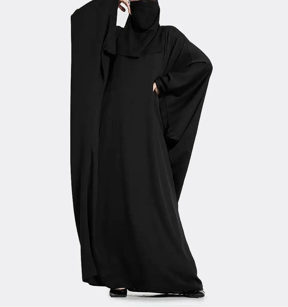 Black Basic Farasha Abaya