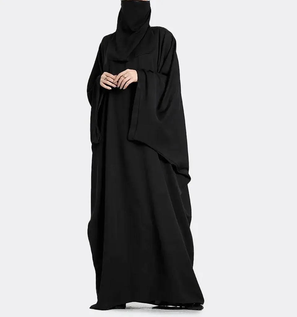 Black Basic Farasha Abaya