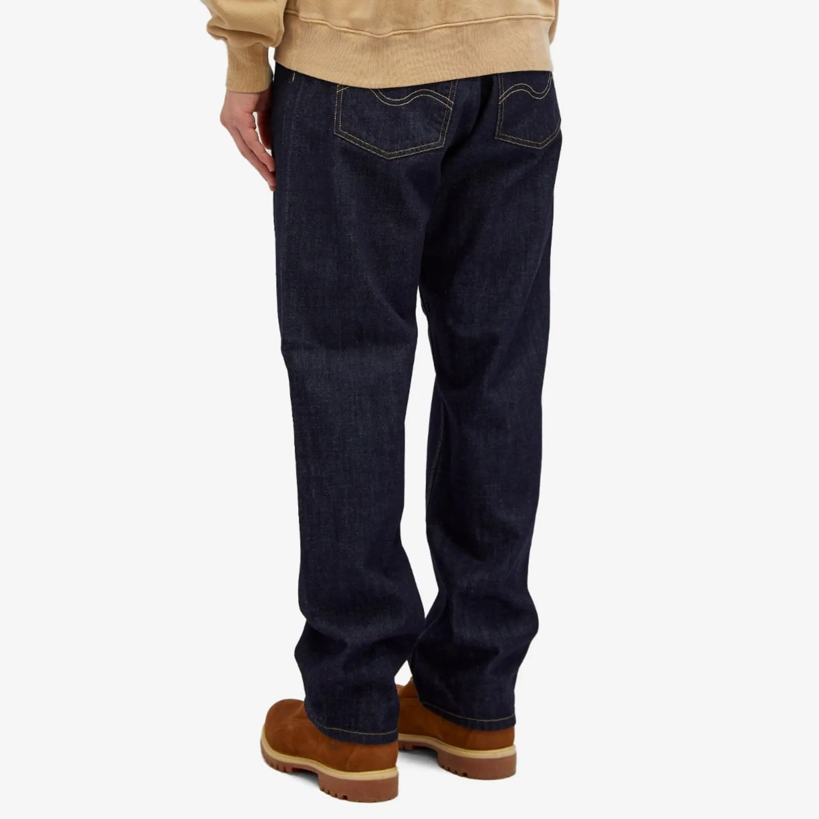 Carhartt Wip Marlow Relaxed Straight Jeans in Blue Rinsed