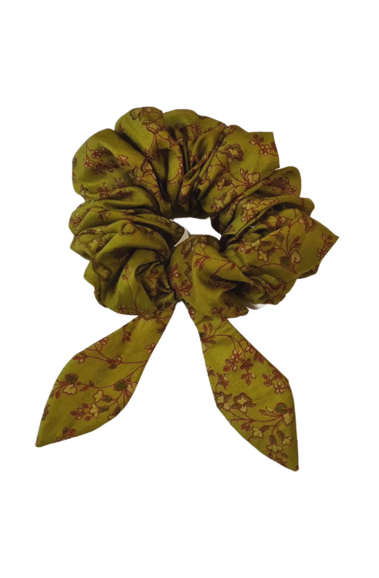 Carnivale vintage sari silk scrunchie. 100% silk.