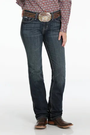 Cinch Ladies Shannon Slim Fit Jean - Dark Stonewash - MJ82853001