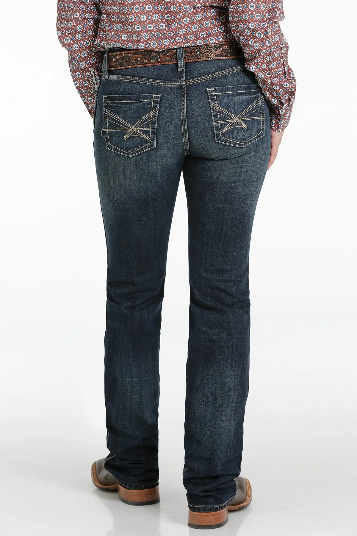 Cinch Ladies Shannon Slim Fit Jean - Dark Stonewash - MJ82853001