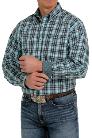 Cinch Mens Plaid Cotton L/S Shirt - MTW1105363 - On Sale