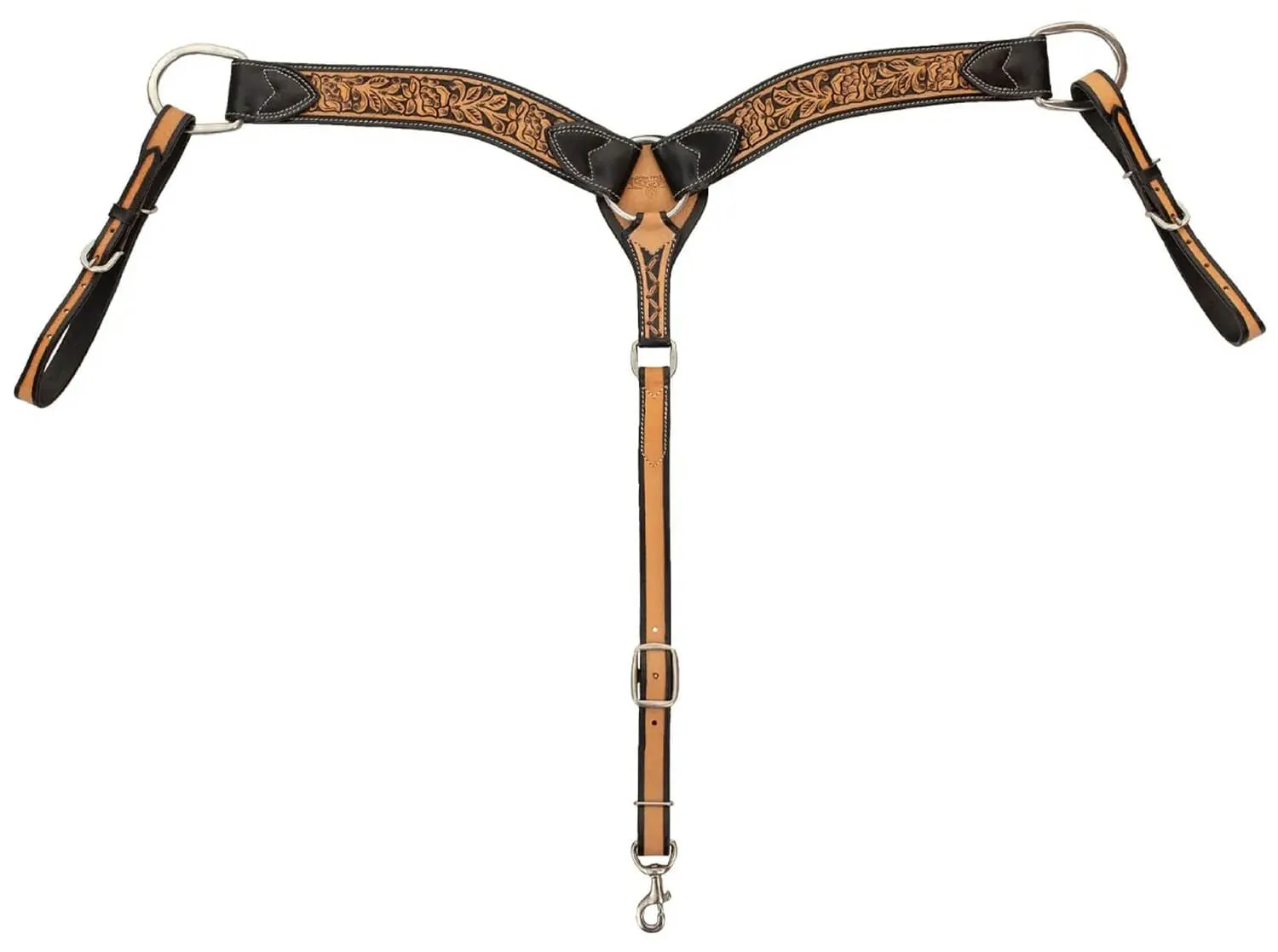 Circle Y Blooming Wild Breast Collar, Full