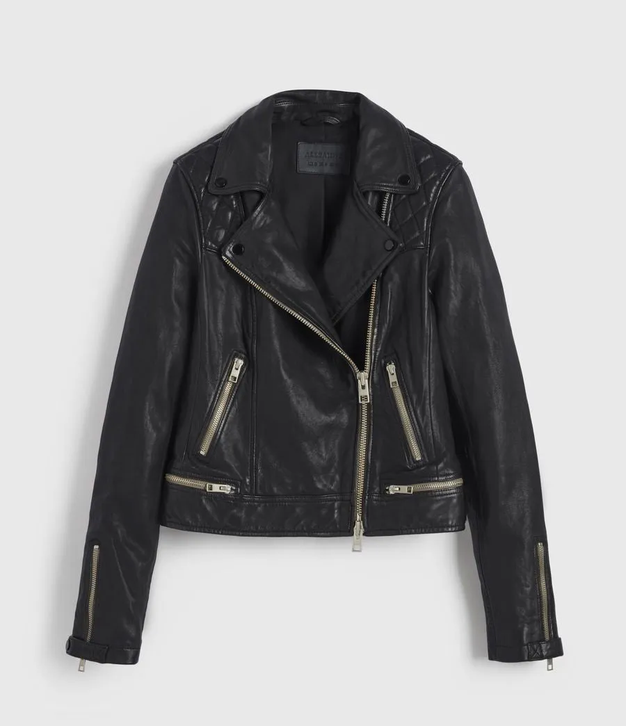 CONROY LEATHER BIKER JACKET