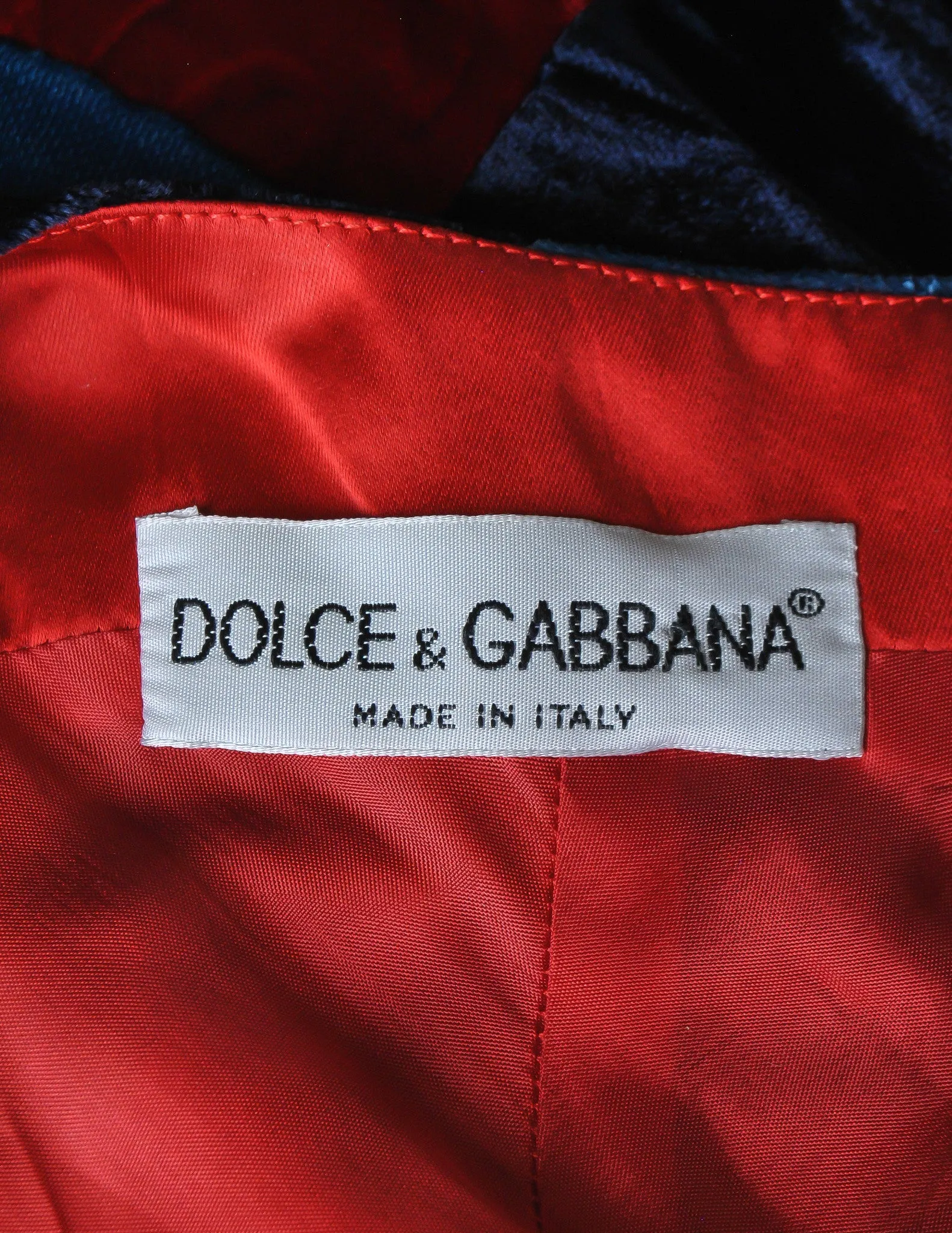 Dolce & Gabbana Vintage Patchwork Velvet Maxi Dress