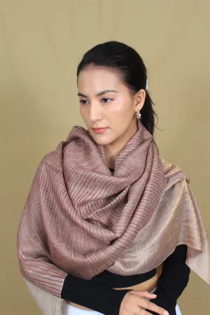 Durnaz Metallic Reversible Cashmere Stole