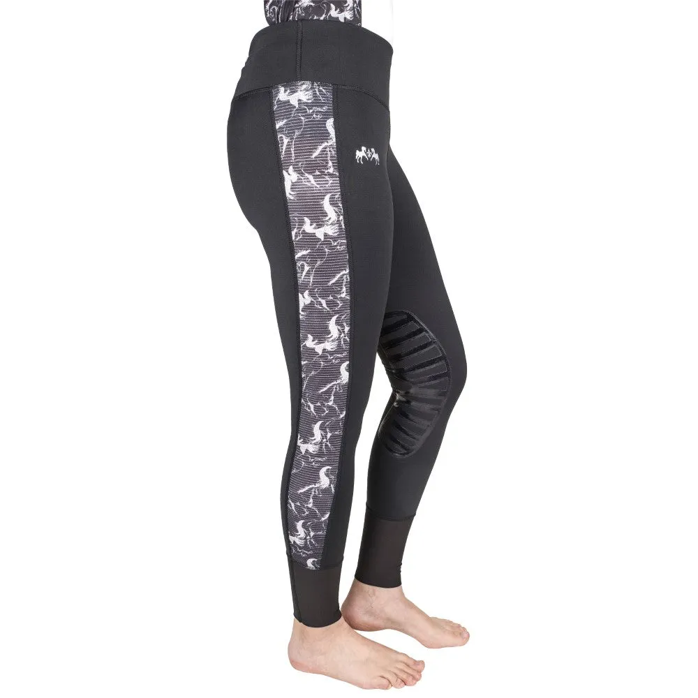 Equine Couture Ladies Linear Horses Tights