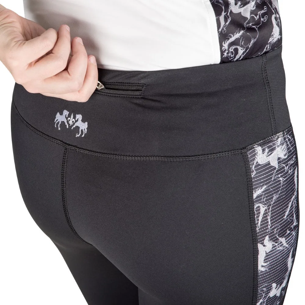 Equine Couture Ladies Linear Horses Tights