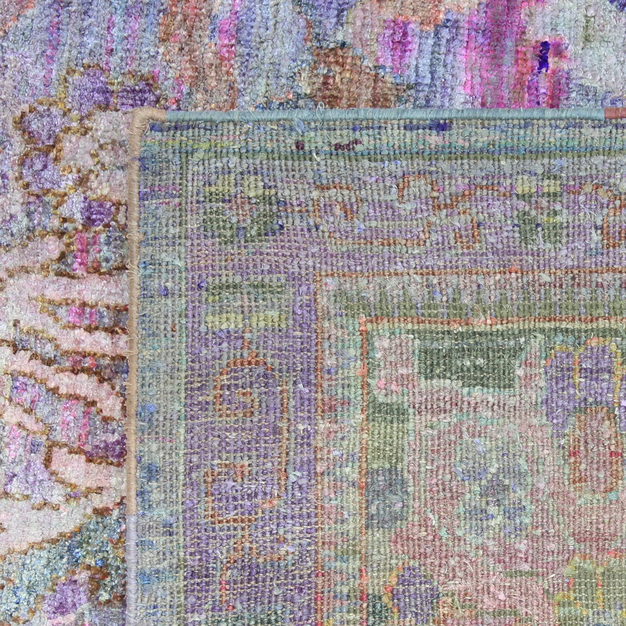 Grey Transitional Silk Rug - 11'1" x 11'2"