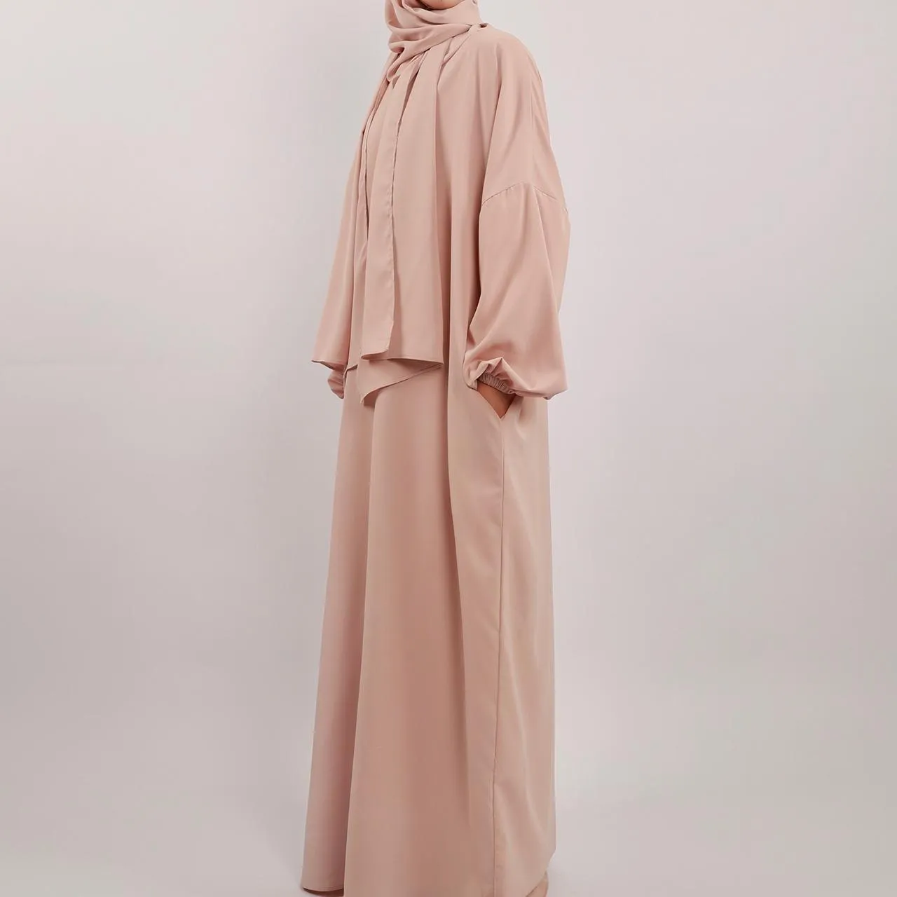 Hijab Attached Hoodie Abaya (MA001)