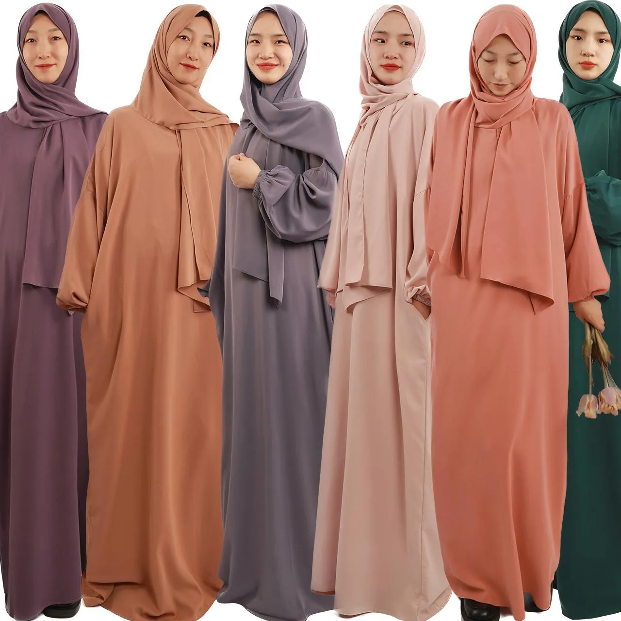 Hijab Attached Hoodie Abaya (MA001)