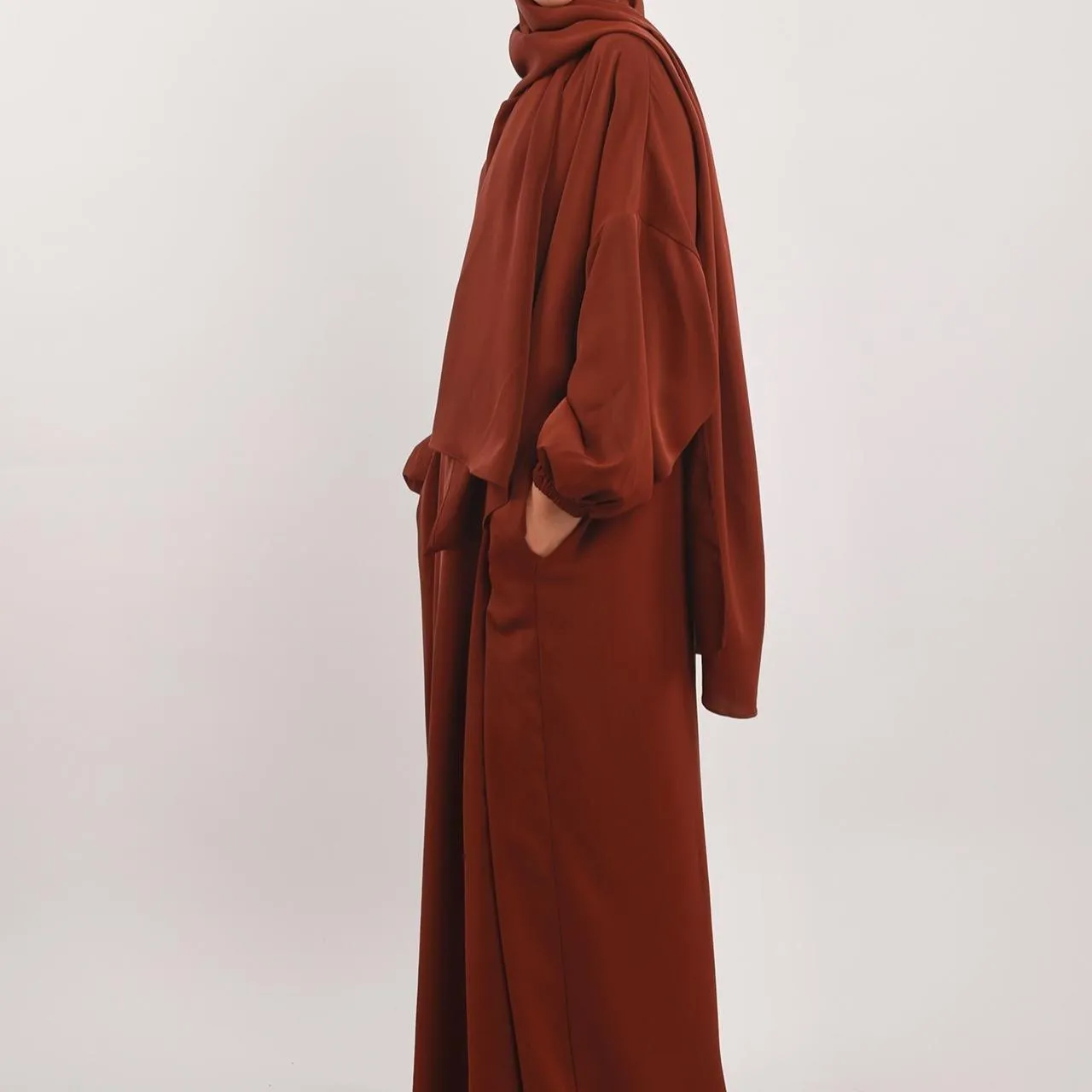 Hijab Attached Hoodie Abaya (MA001)