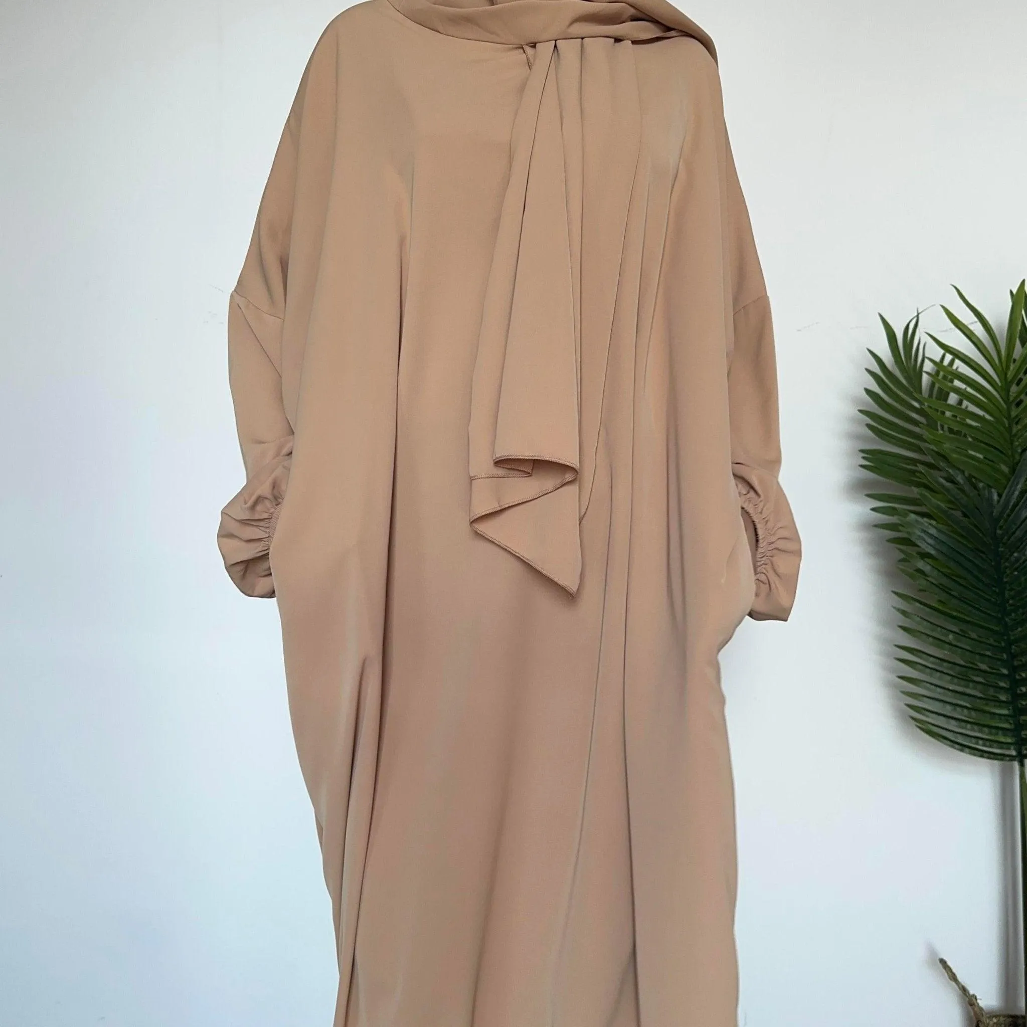 Hijab Attached Hoodie Abaya (MA001)