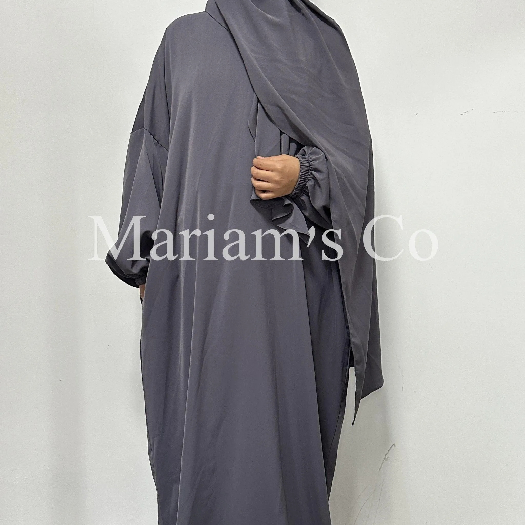 Hijab Attached Hoodie Abaya (MA001)