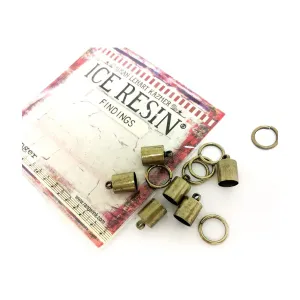 Ice Resin Findings - Antique Bronze 6mm 12pcs*