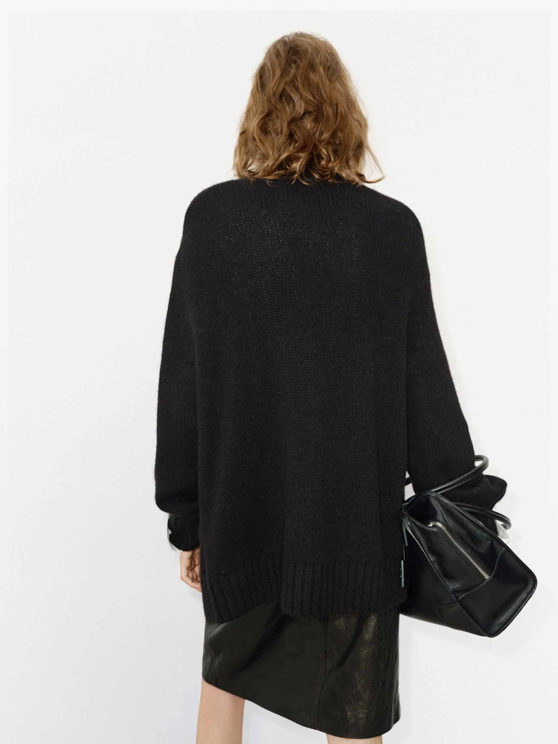 Include Alpaca Loose Cardigan
