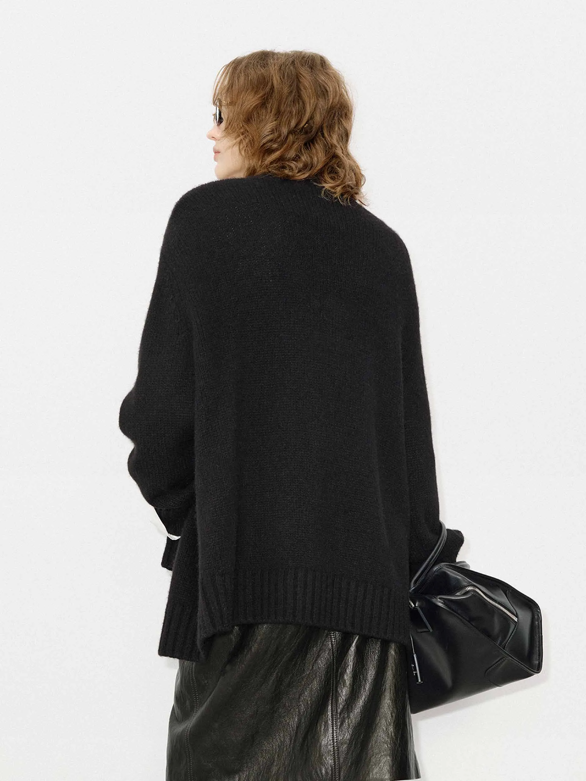 Include Alpaca Loose Cardigan