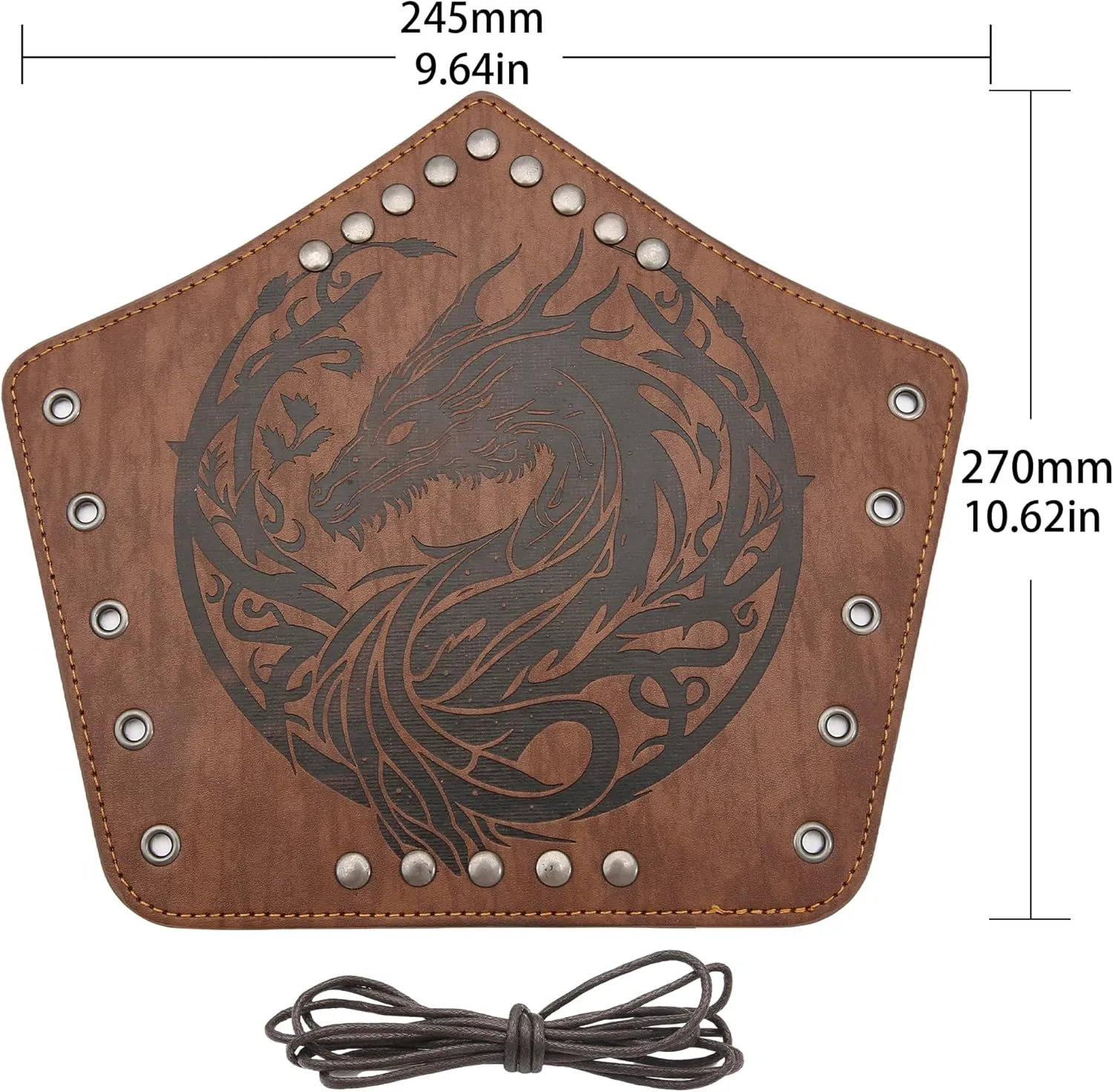 Jeilwiy Medieval Leather Bracers Adults Faux Leather Arm Guards Leather Wrist Band Men Steampunk Wrist Guards for Women Men Renaissance Wrist Cuffs