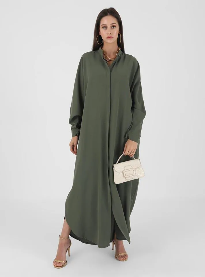 Loose Casual Batwing Sleeve Abaya (MA067)