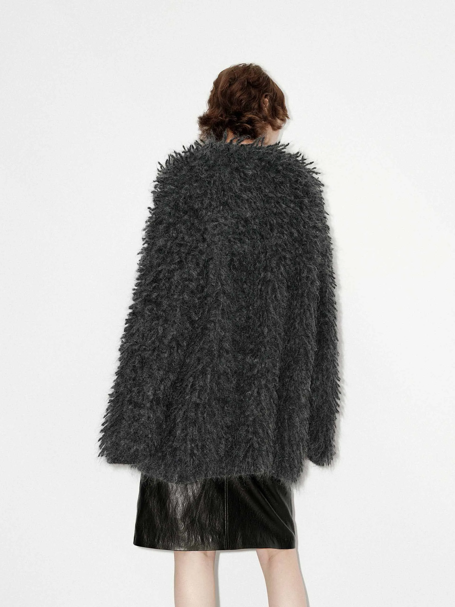 Loose Fuzzy Cardigan