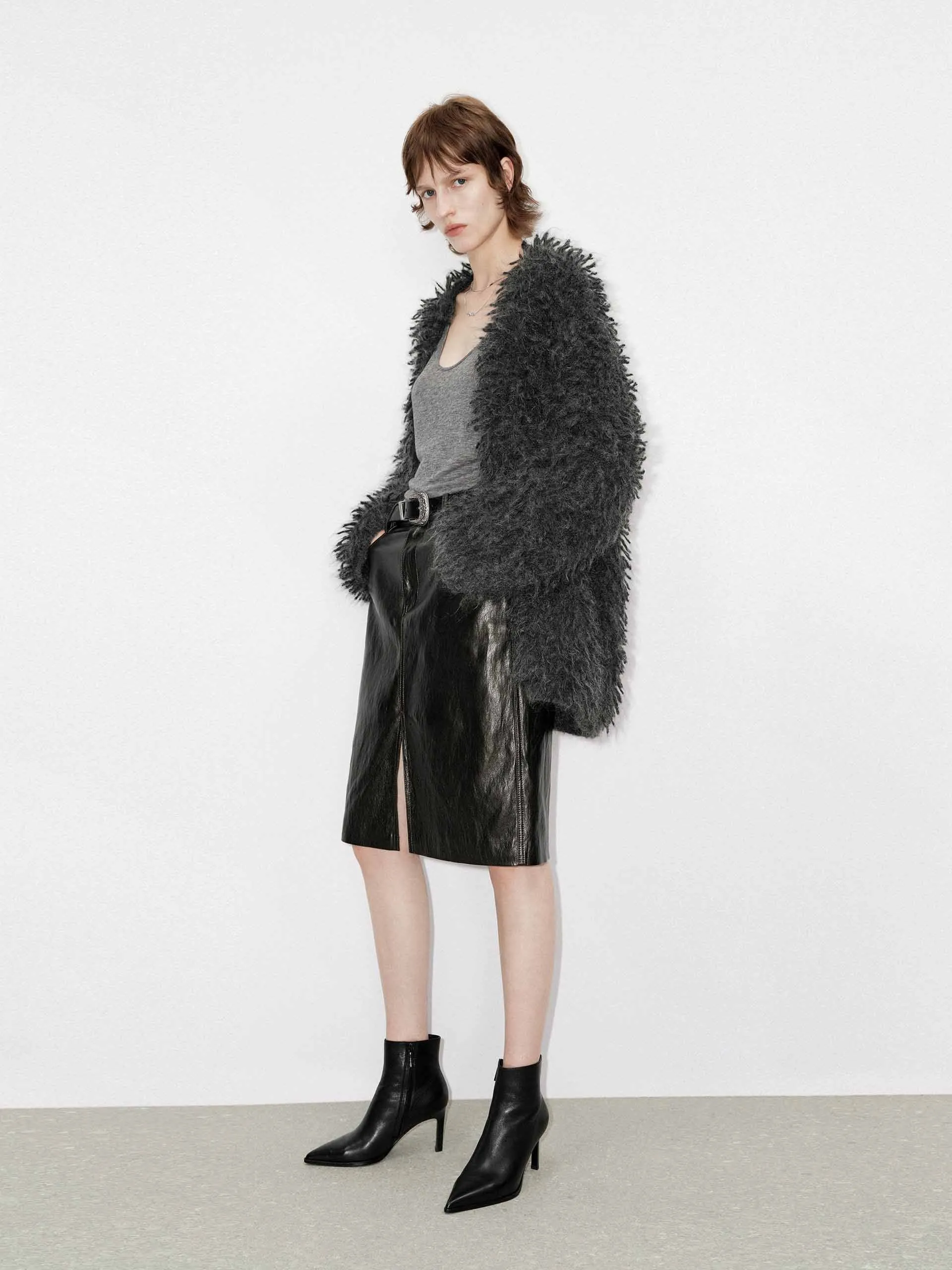 Loose Fuzzy Cardigan