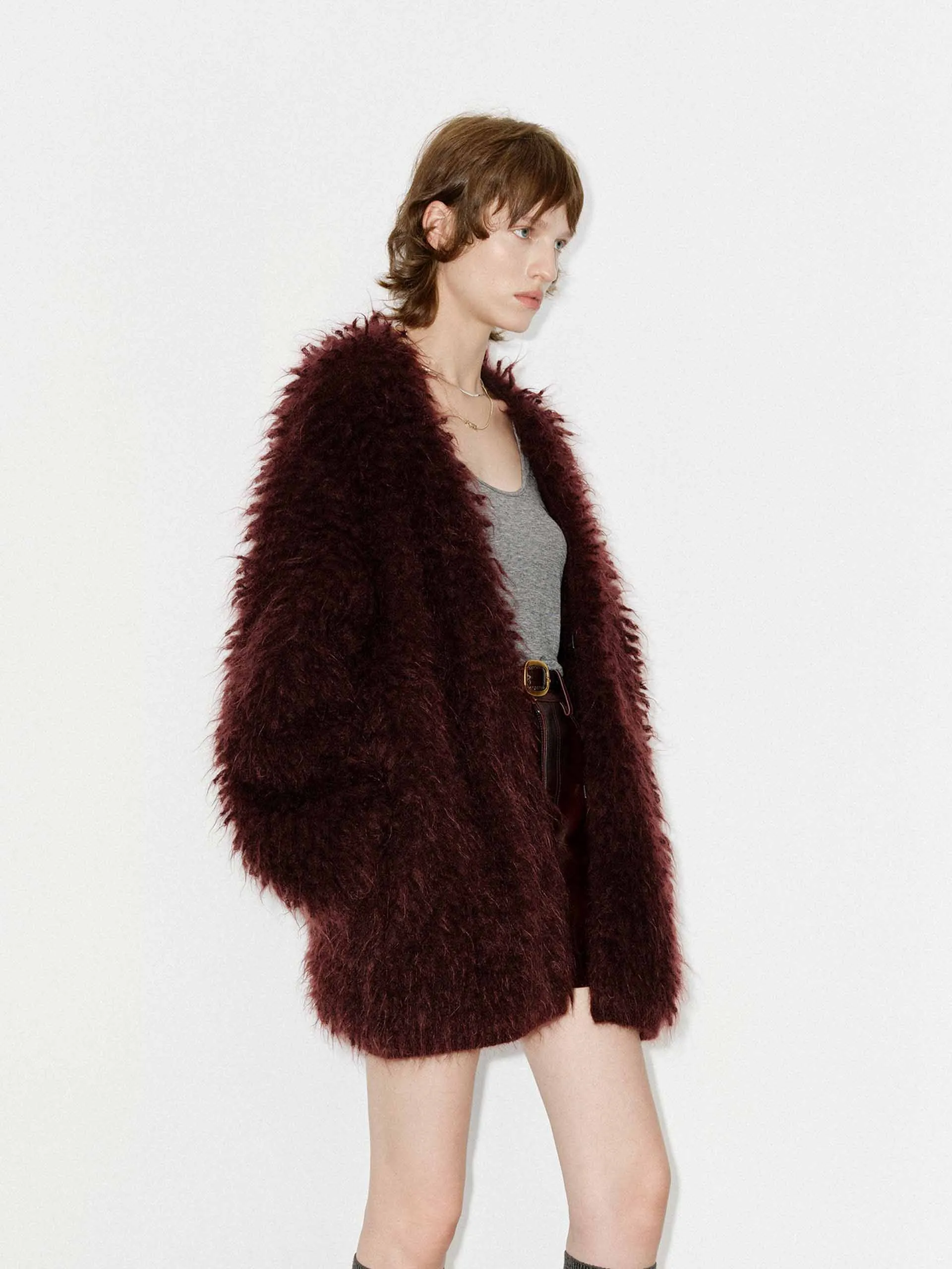 Loose Fuzzy Cardigan