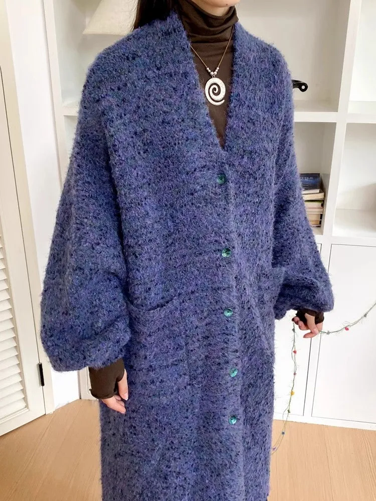 Loose long cardigan【s0000010365】