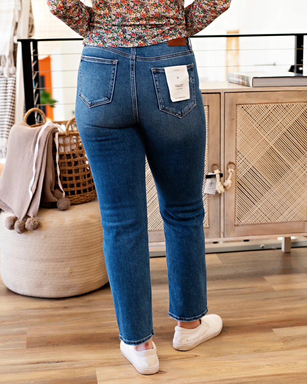 Medium Dark Clean Straight Jean