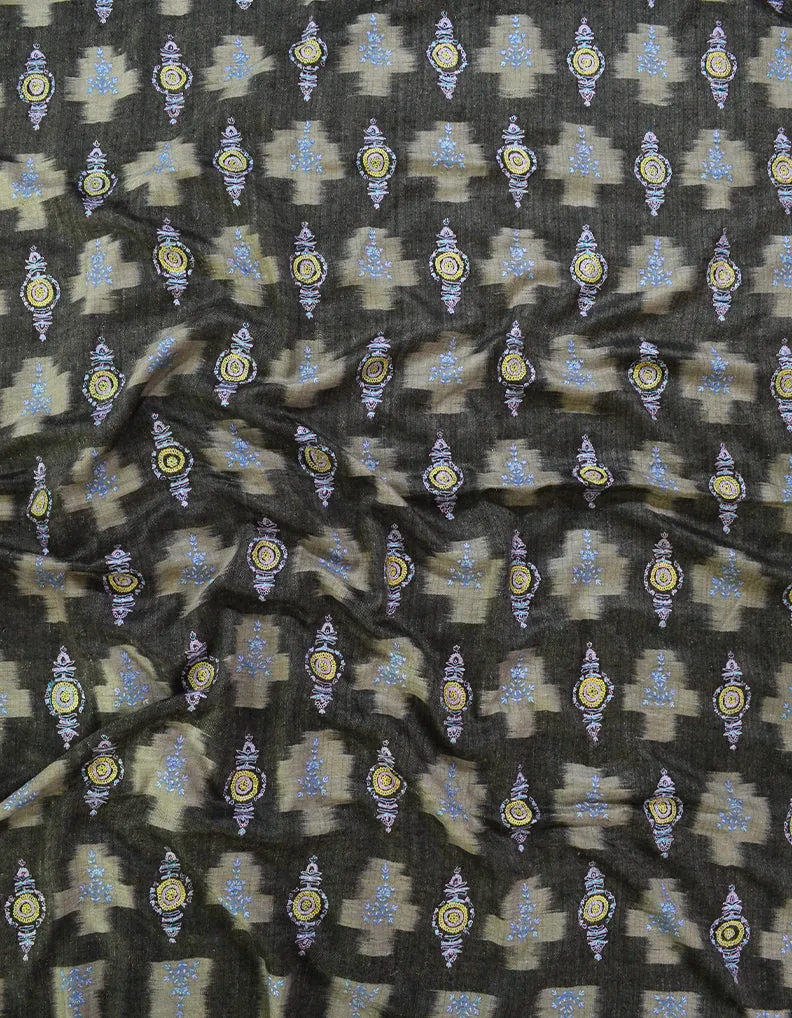 Men Pashmina Shawl With Thread Work 6408