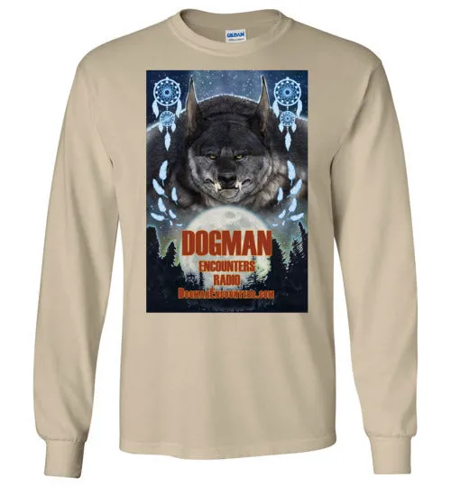 Men's Dogman Encounters Pathfinder Collection Long Sleeve T-Shirt (design 1, with straight border)