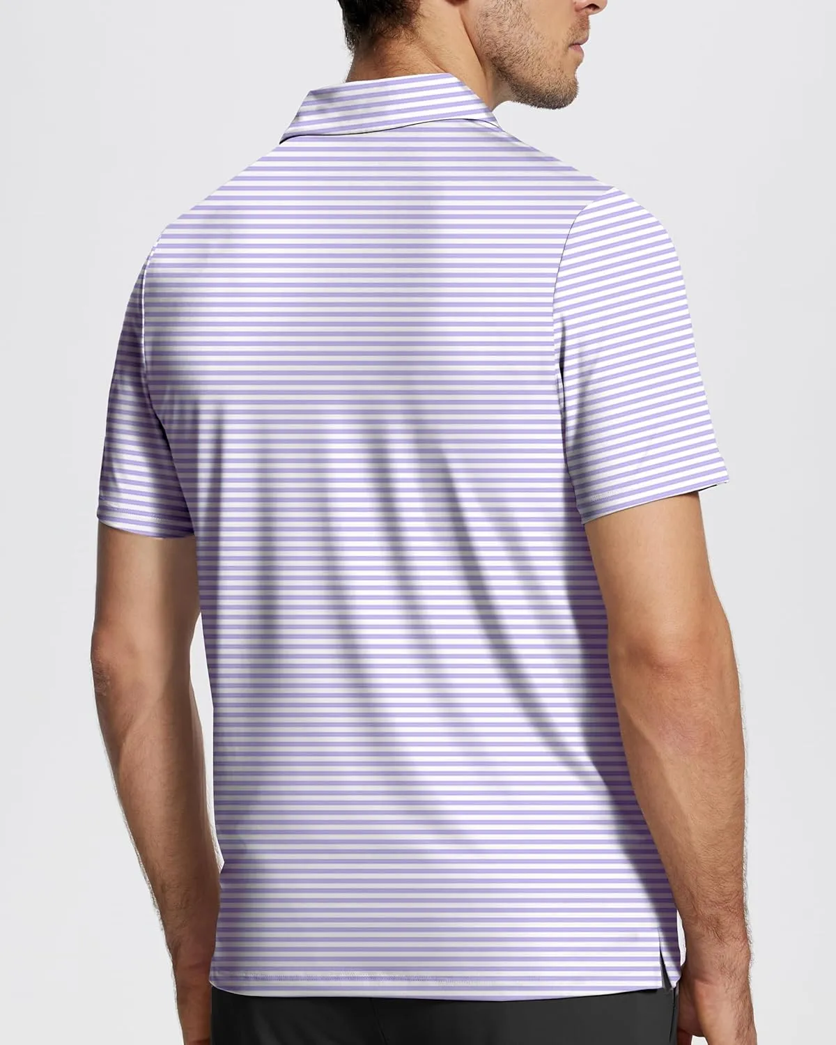 Mens Golf Shirt Short Sleeve Funny Print Golf Polo Shirts for Men Lightweight Dry Fit Quick Dry Collared Golf Polos