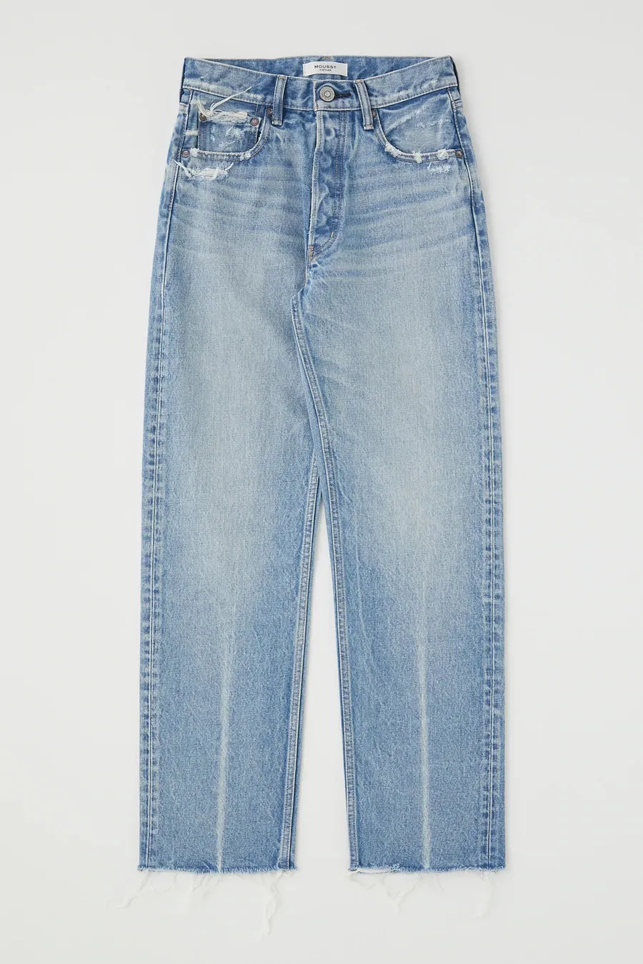 Moussy - MV Ashleys Wide Straight in Light Blue