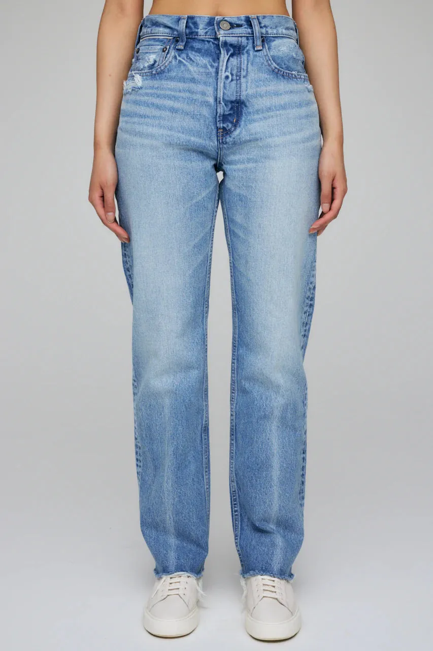 Moussy - MV Ashleys Wide Straight in Light Blue