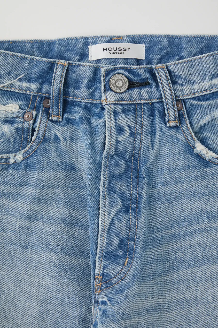 Moussy - MV Ashleys Wide Straight in Light Blue