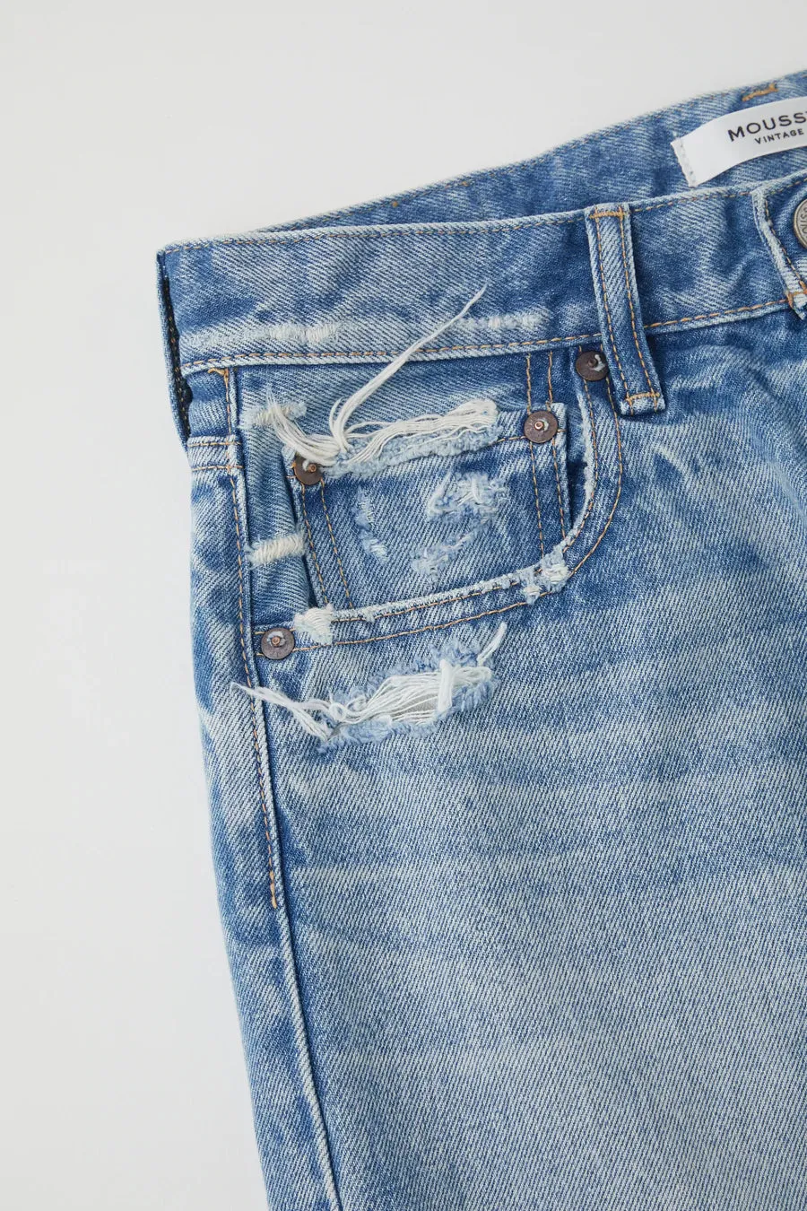 Moussy - MV Ashleys Wide Straight in Light Blue