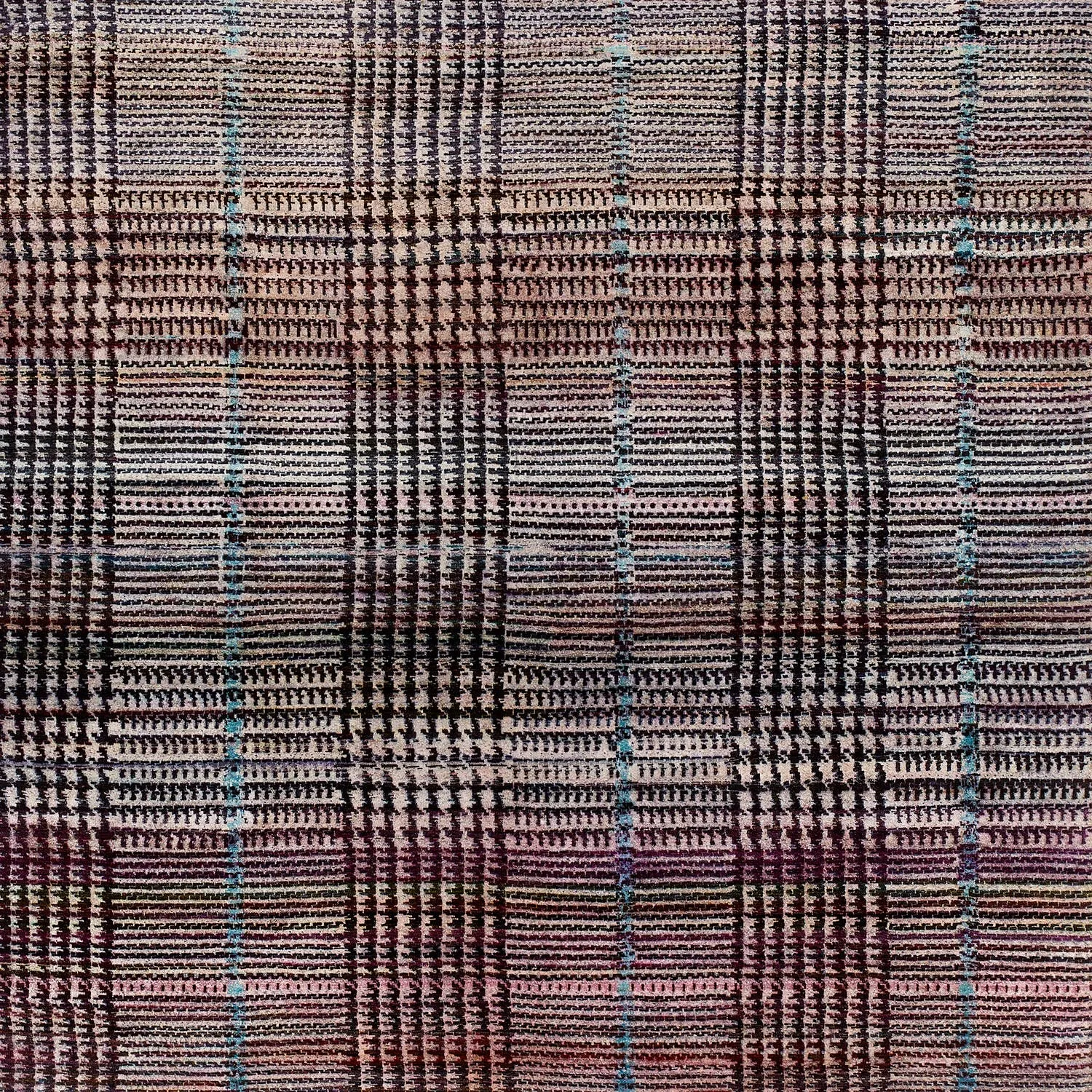 Multicolored Alchemy Modern Wool Silk Blend Rug - 8'11" x 11'7"