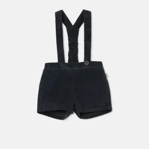 My Little Cozmo Dark Grey Corduroy Overalls