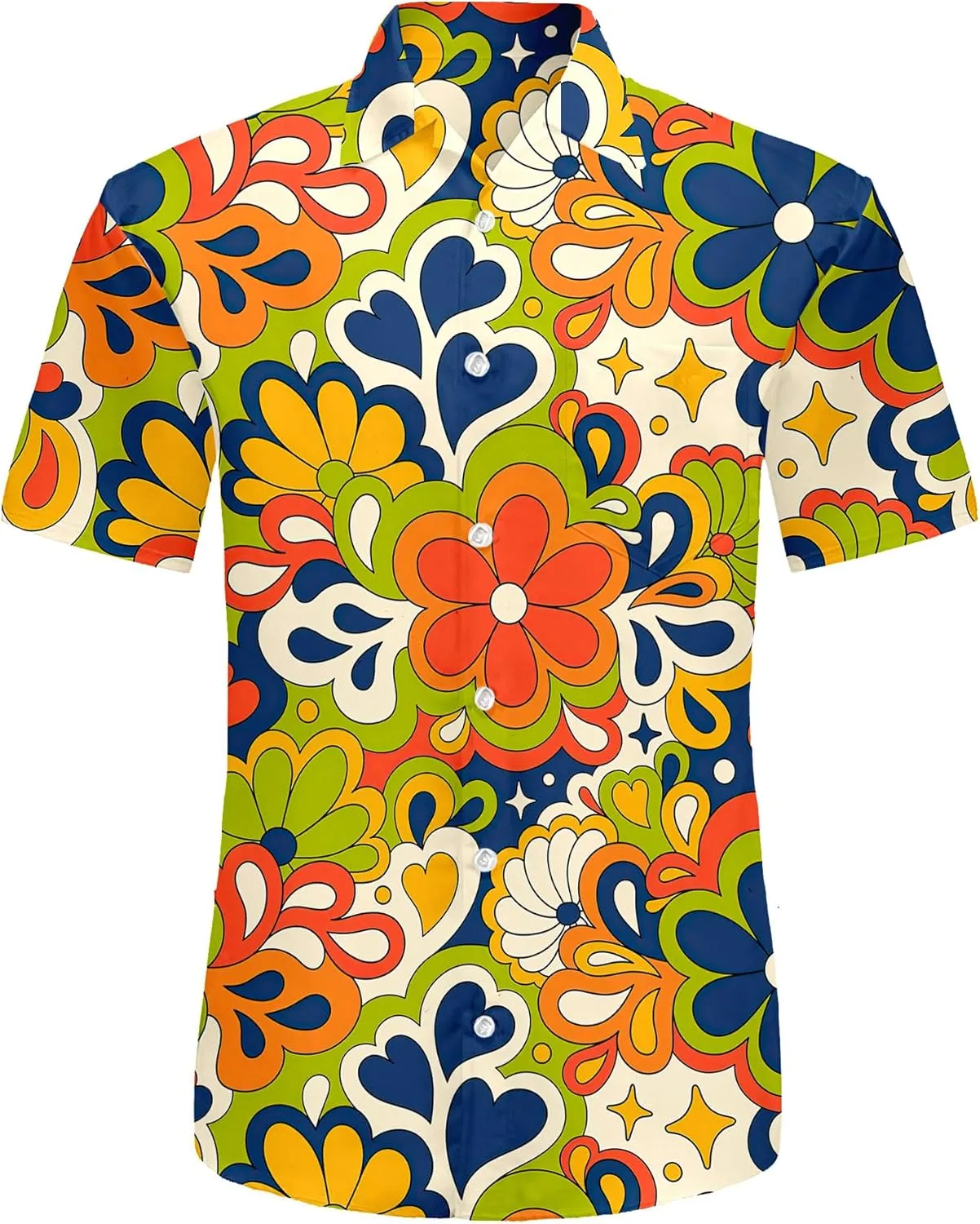 Neon Shirts for Men Button Up Shirts,Mens Neon Shirt Hawaiian Shirt for Men,Mens Beach Shirts Neon Clothes
