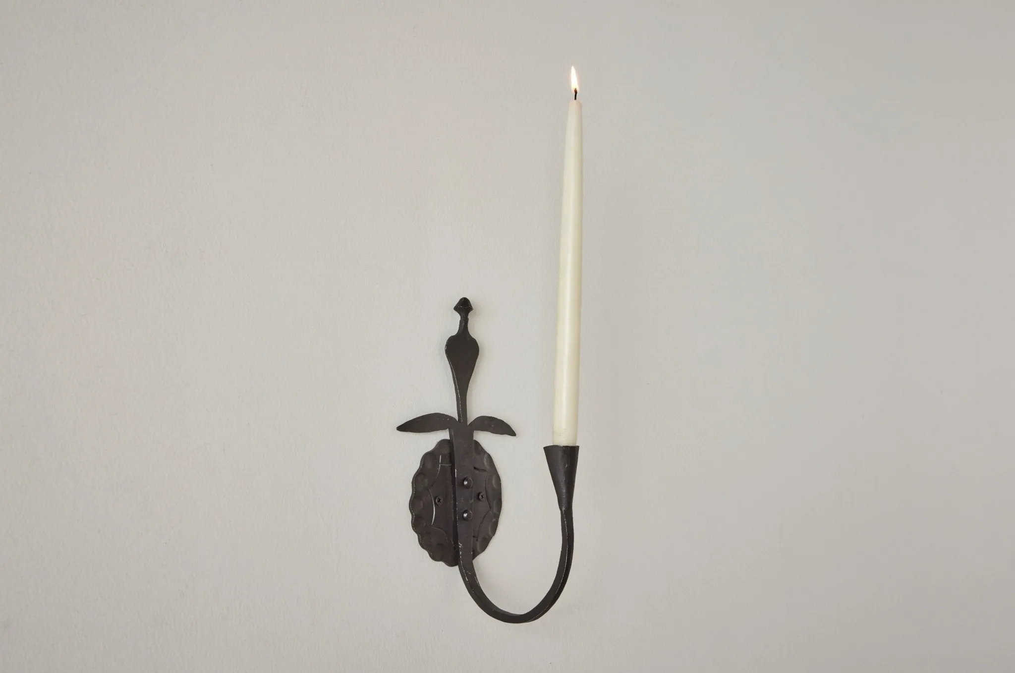 Nickey Kehoe Forged Iron Candle Wall Sconce