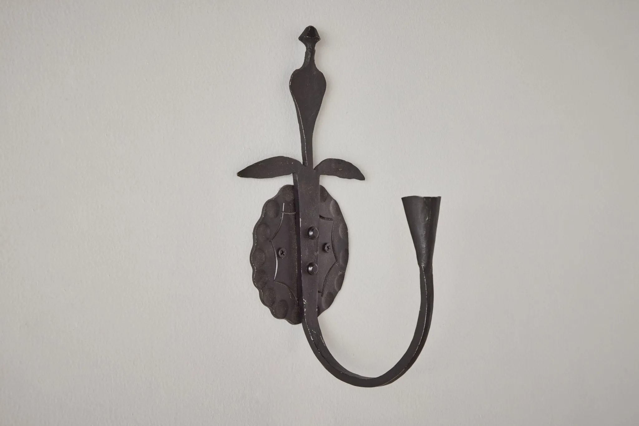 Nickey Kehoe Forged Iron Candle Wall Sconce